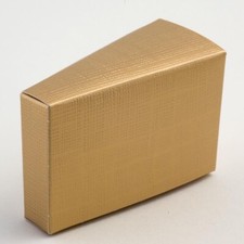 Gold Silk Wedding Favour Boxes and Ballotins - Luxury DIY Party Gift Box Only