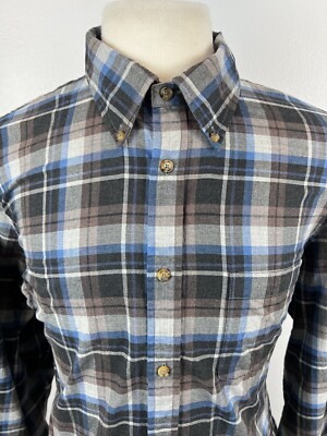 BROOKS BROTHERS 1818 Regent Men's Glen Plaid Flannel Polo Shirt Sz XXL 2XL
