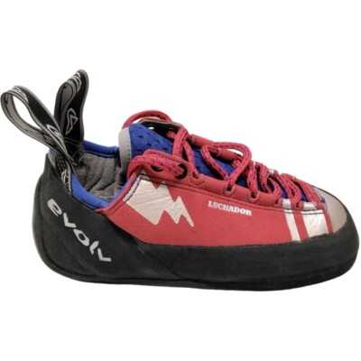 Evolv Shoes Luchador Lace Women's Size Rock Climbing Shoes Red And Black 