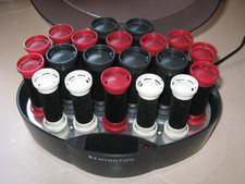 REMINGTON IONIC PROTECTIVE 20 WAX CORE VELVET ROLLERS CURLERS KF-20l