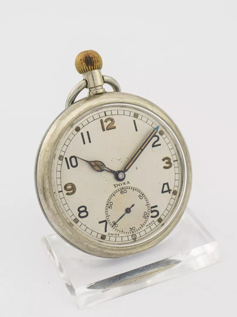Rare Doxa WWII military deck watch pocket watch from the 1940s