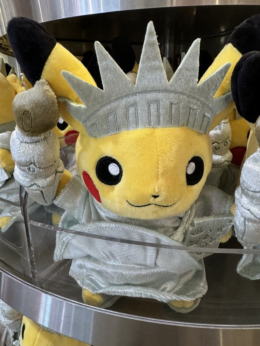 Pokemon Center NYC Exclusive Statue of Liberty Pikachu Poke Plush