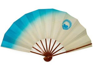 Vintage Japanese Geisha Odori Maiogi Blue White Dance School Fan Aug21 W Ebay
