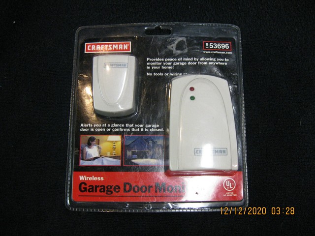 Craftsman Wireless Garage Door Monitor 53696 Universal for All Openers