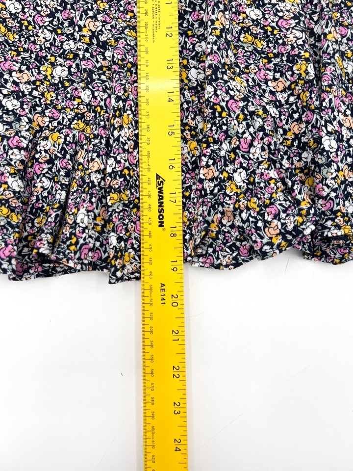 NEW Ann Taylor LOFT Outlet Skirt Womens Medium Floral Short RuffleTrim
