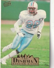 FREE SHIPPING-MINT-1995 Fleer Ultra Cris Dishman #123 OILERS