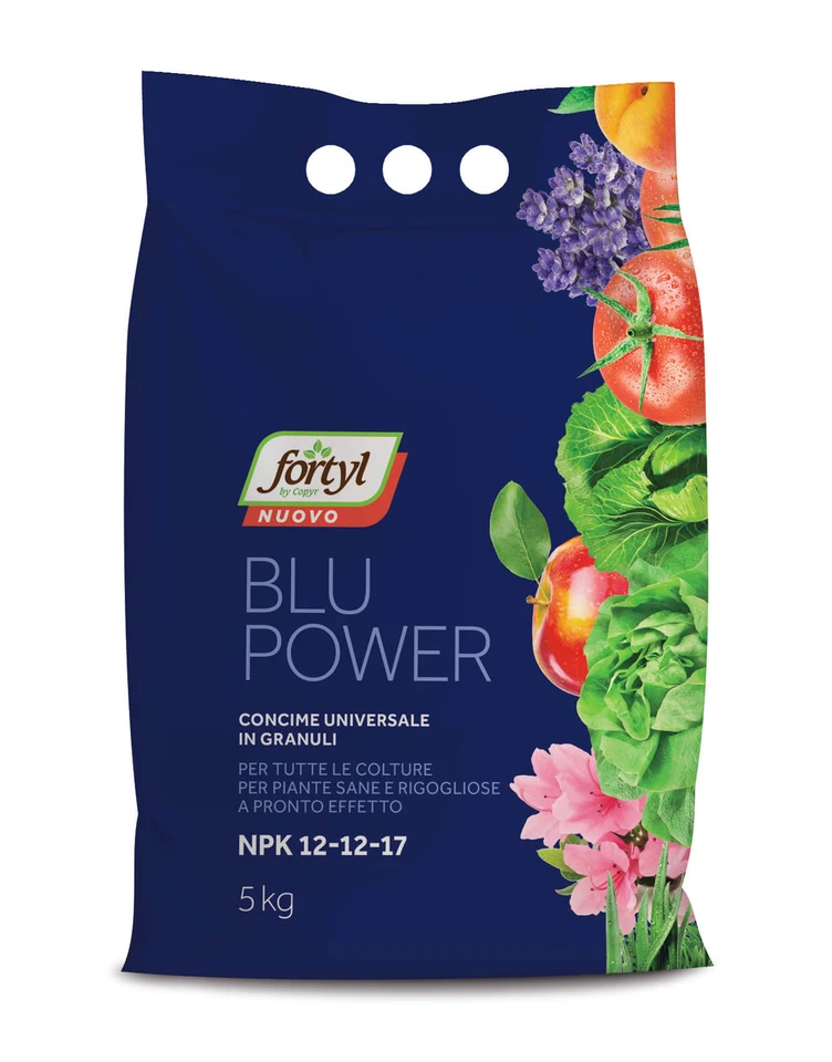 Copyr FORTYL BLU POWER NPK12-12-17 Concime granuli idrosolubili orto frutta 5 KG