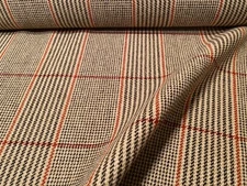 4.5YD HOLLAND & SHERRY INTERIORS DE12061 County Tweed 100% Wool Plaid Fabric UK