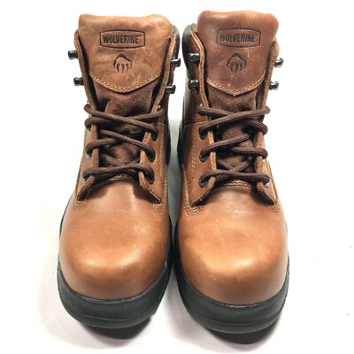 Brown Womens Work Boots Wolverine Harrison Womens Leather Work