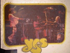 YES LIVE IN CONCERT VINTAGE 1970's ROCK ROLL IRON ON TRANSFER -NICE, B-11