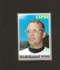 1970 TOPPS CLAUDE RAYMOND #268 EX-EX+ MID-HIGHER GRADE