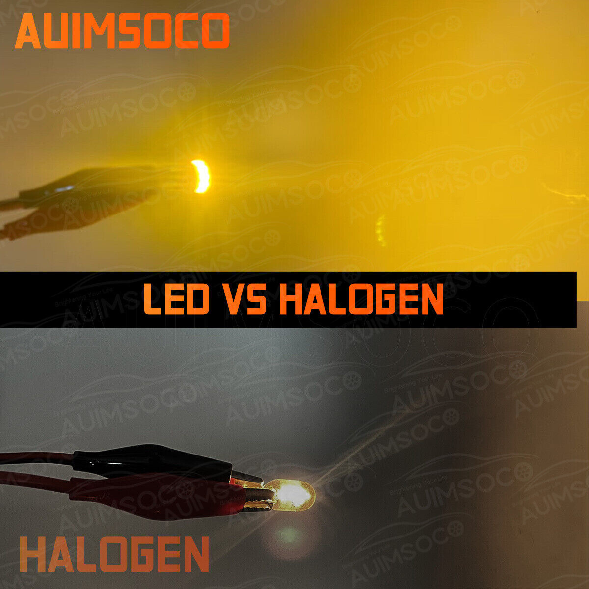 T10 168 LED License Plate Light Car Interior Bulbs Amber 2825 194 W5W