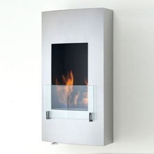 Montreal Wall Mounted Fireplace Stainless Steel For Sale Online