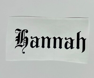 Personalisierter Vinyl Namensaufkleber Aufkleber für Trinkflaschen, Boxen, Becher etc.