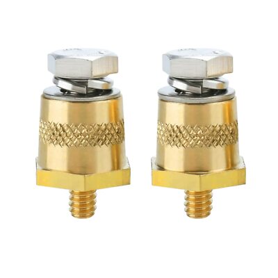 M6 Thread Male Brass Battery Terminal Charging Posts M6 Battery Post Adapter ...