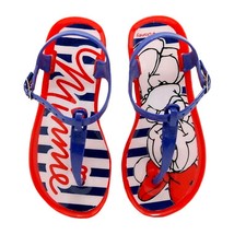 Sandali Minnie bimba sandalo scarpe Disney infradito bambina rosso blu ble 28/35