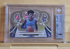 🔥 2019-20 Crown Royale JA MORANT Crystal Gold /10 Rookie BGS 9 Mint 🔥