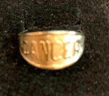 14KT GOLD PLATED CANCER ZODIAC RING ADJUSTABLE USA SELLER