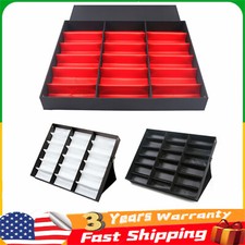 18 Slot Sunglasses Glasses Eyeglass Organizer Eyewear Display Case Storage Box