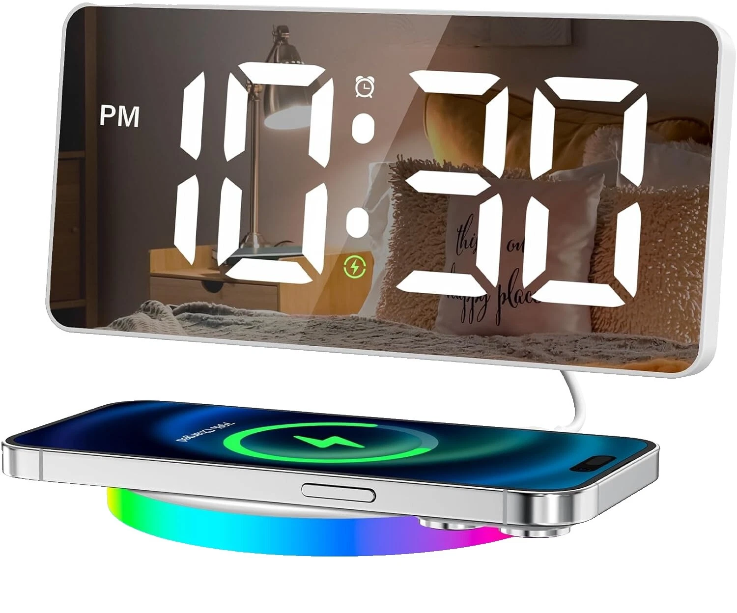 Relojes despertadores de blanco de vacaciones y Radio Reloj