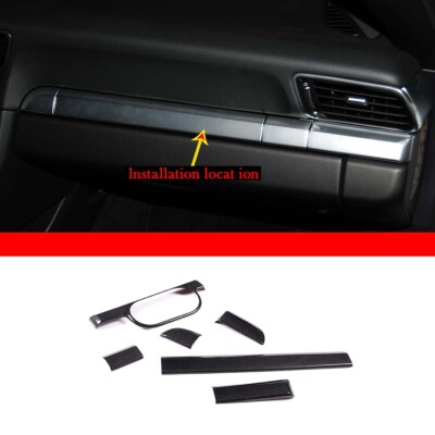 Real Carbon Fiber Central Control Dashboard Cover Für Porsche 911/718 2011-2018