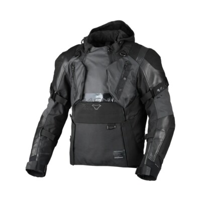 Macna Tryton Black Anorak Motorrad Jacke Gr. XL - Schwarz Sommer