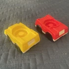 Vintage 1990 Fisher Price Little People Chunky Red and Yellow Cars