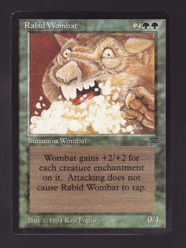 MTG Legends Rabid Wombat