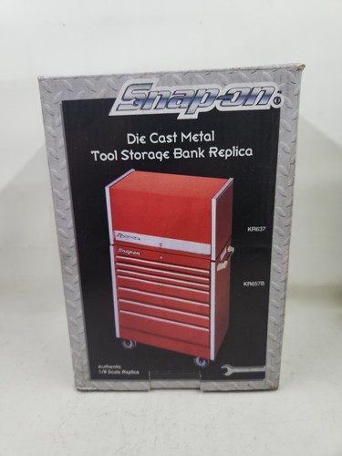 Snap-On Die Cast Metal Tool Storage Bank Replica 1/8 Scale KR637/KR657B L2003 - Picture 8 of 9