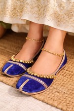 Women Shoes Brown Flip-Flops Indian Handmade Leather Jutties Mojaries US 5.5-7.5