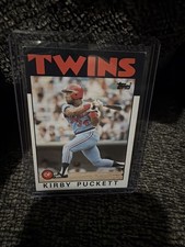 Topps 1986 Kirby Puckett #329 INK ERROR. Wong D.O.B. Super Rare 