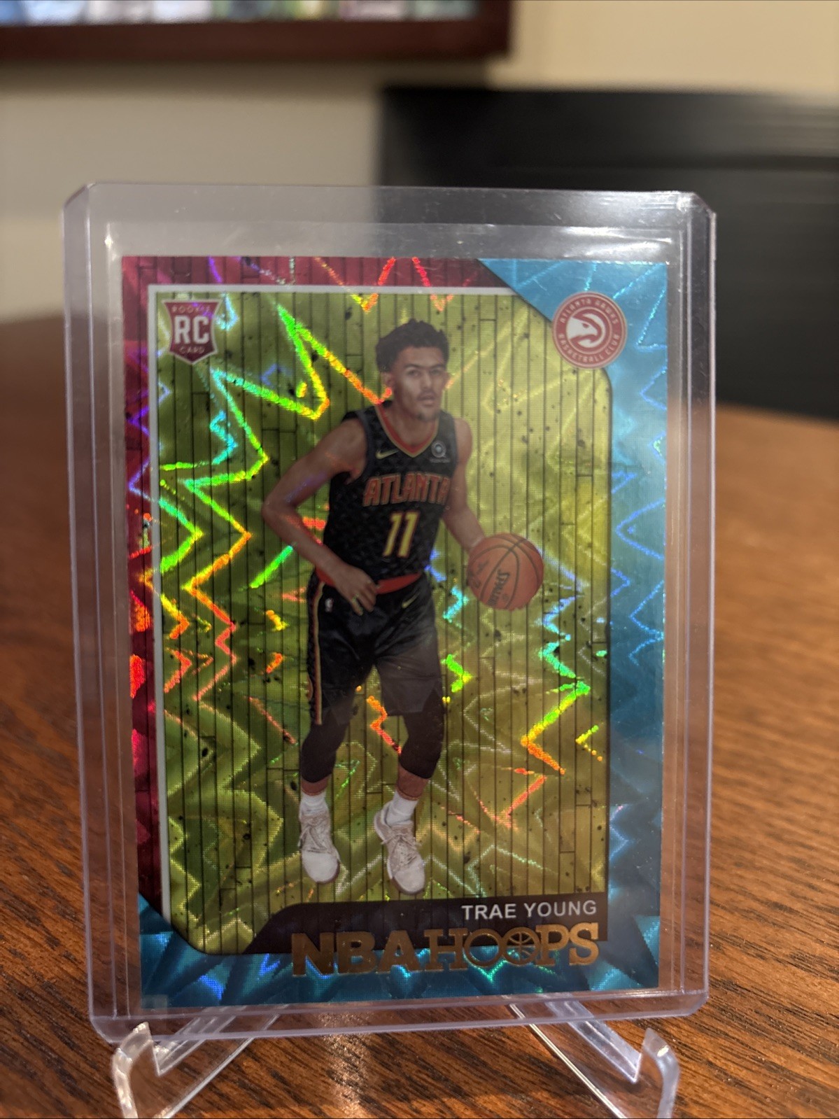 2018-19 Panini NBA Hoops - Trae Young #250 Teal Explosion (RC)