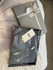 Denim Blue Women’s Cashmere Large Wrap Scarf BNWT In Gift Box