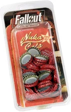 : Fallout Nuka-Cola Caps Set, Includes 50 Distressed Nuka-Cola Bottle Caps, Made