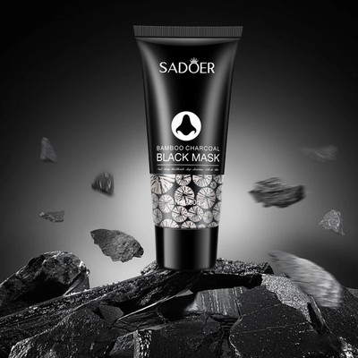 Bamboo Charcoal Black Mask - Hypoallergenic Pore Cleansing Clay Cleanser Facial