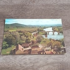 Carte postale couleur Limeuil Dordogne (24) confluent Dordogne et Vézère pont