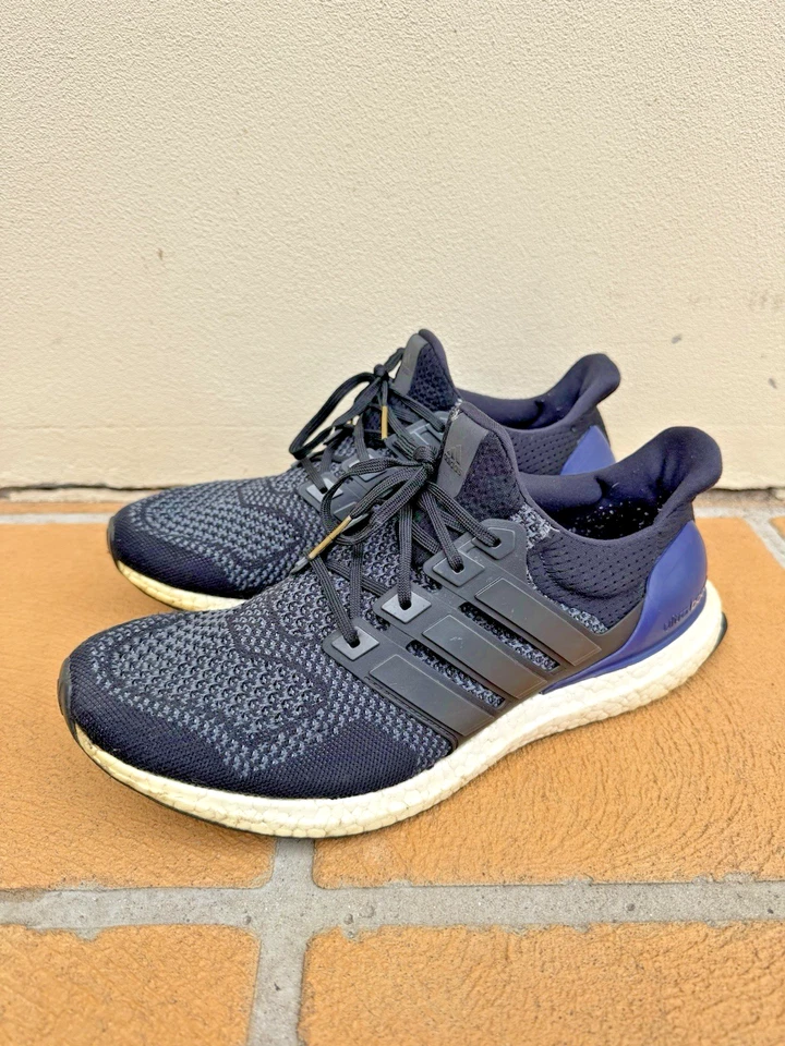 Adidas UltraBoost 1.0 OG Black/Purple Size US 11 Flyknit Runners 2015 B27171 - image 2 of 4