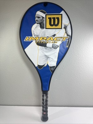 Brand NEW Vintage Roger Federer Wilson Impact Titanium Tennis Racket W/Cover NOS