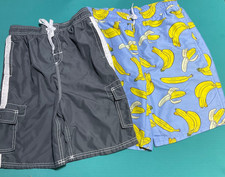 Boys Swim Trunks Lot of 2 Kanu Surf TSLA SZ Large 14/16 Boating Beach Pool