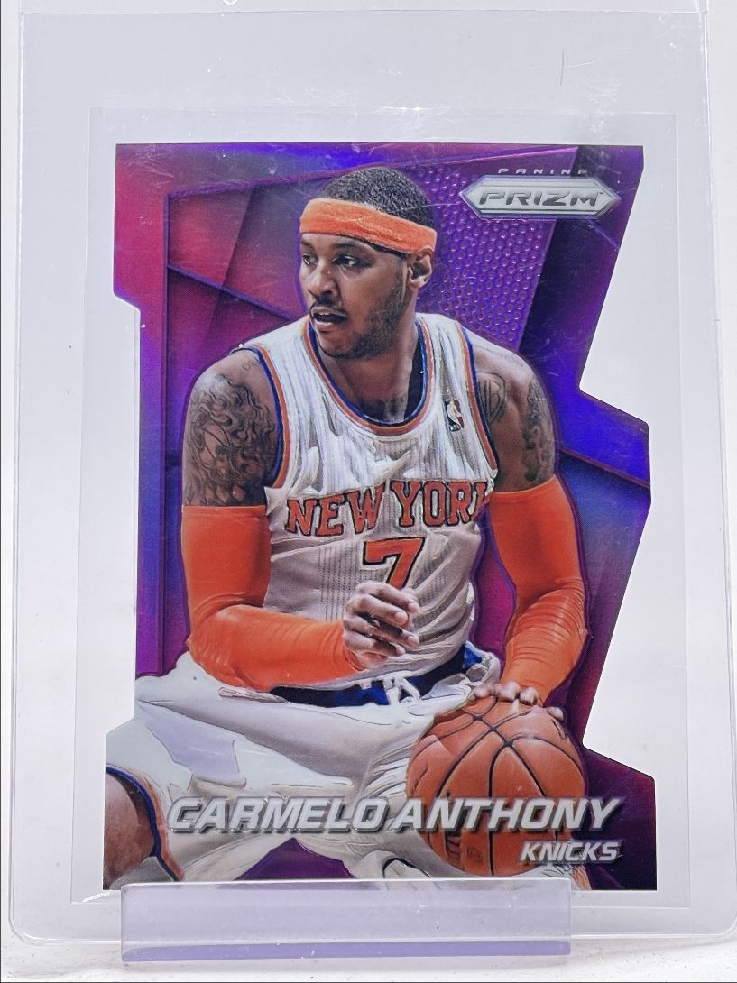 CARMELO ANTHONY 2014-15 PANINI PRIZM PURPLE DIE CUT KNICKS /139 Q6084