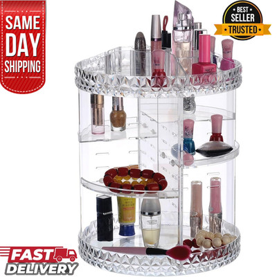 Make-up Organizer 360 rotierende Kunststoffe Kosmetikschmuck Aufbewahrungsbox Acryl