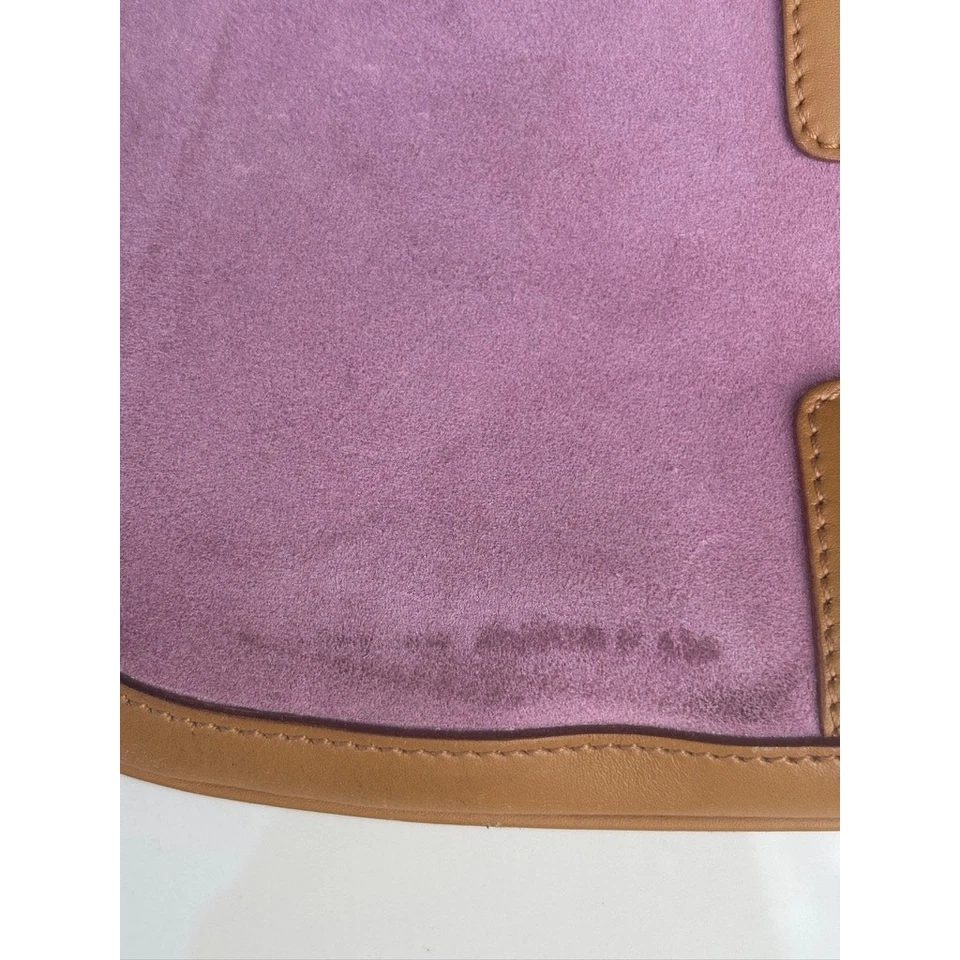 GUCCI Jackie Shoulderbag Half Moon Pink Suede Tan Leather - Image 4 of 4