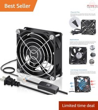 80mm x 80mm x 25mm AC Cooling Fan Dual Ball Bearings for Servers 120V