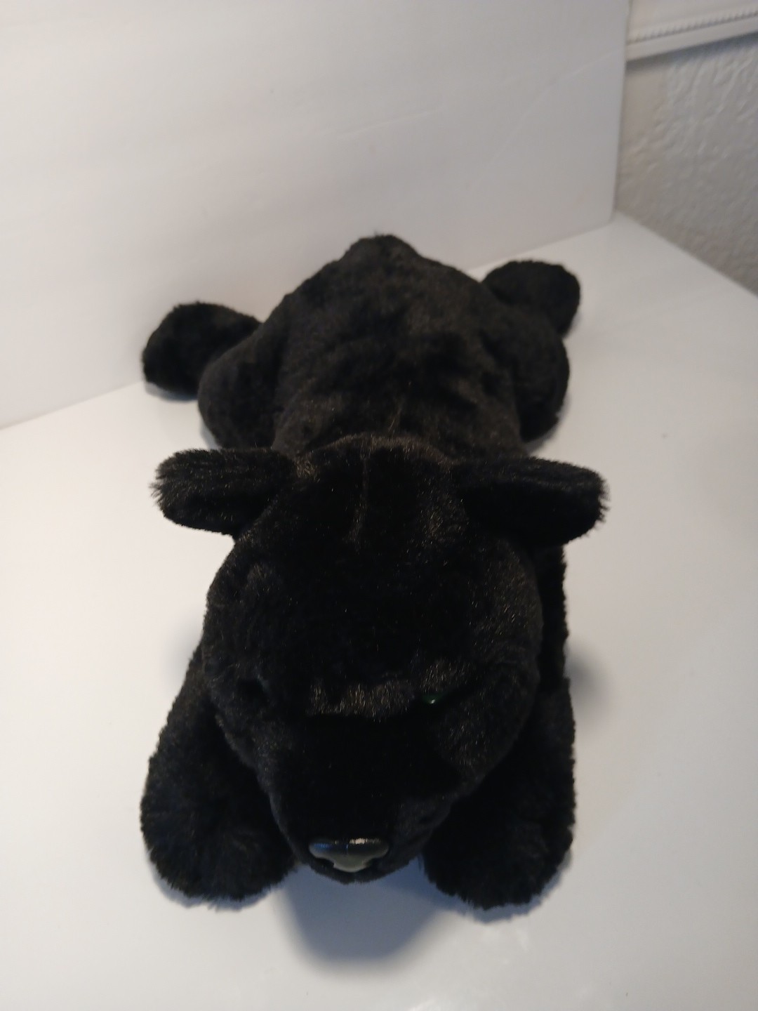 FAO Schwarz Black Panther Realistic Soft Plush Stuffed Animal 2020 16" Cat NWTs thumbnail 12