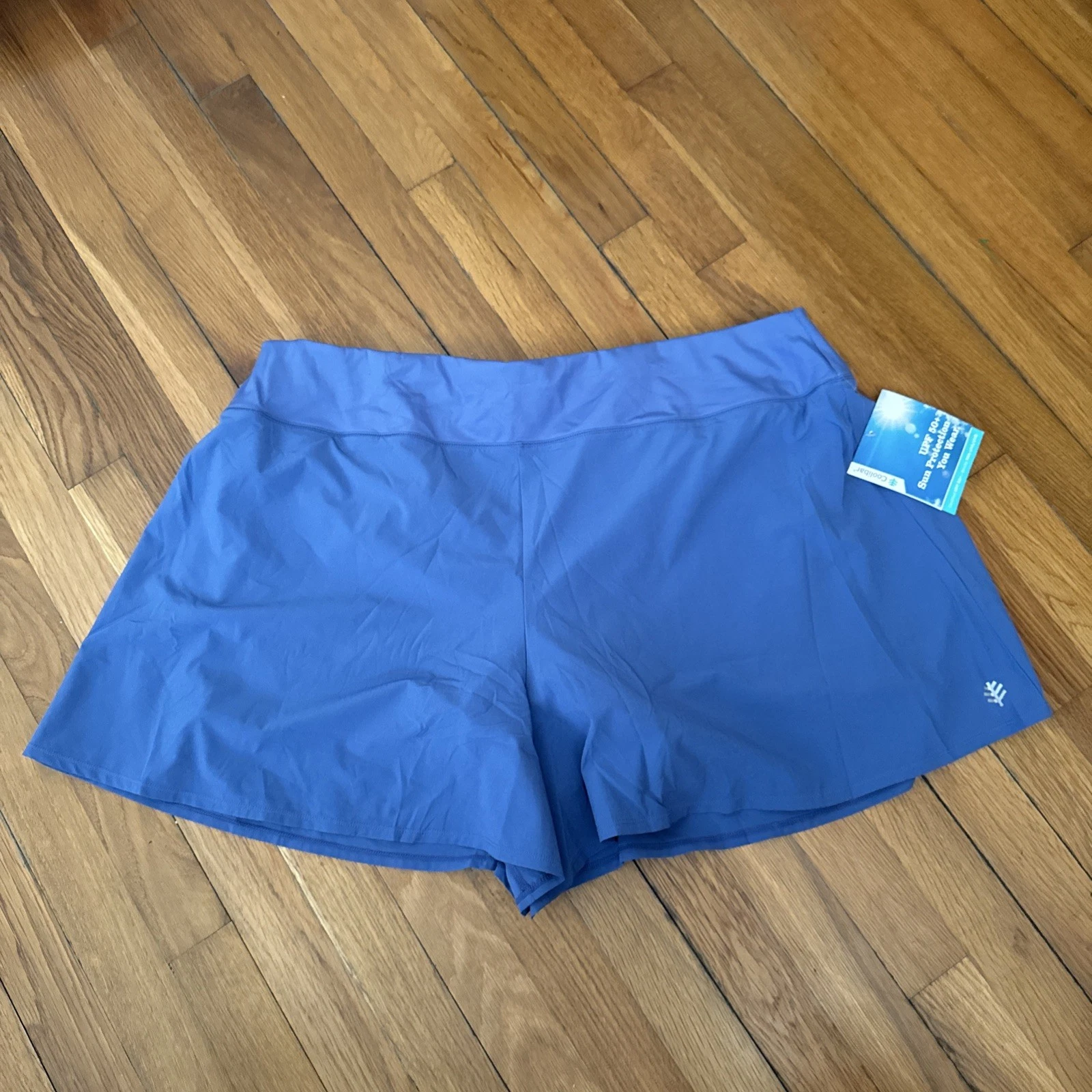 Coolibar Women’s Grand Slam Tennis Pickleball Shorts NWT Blue Size XXL(A12)
