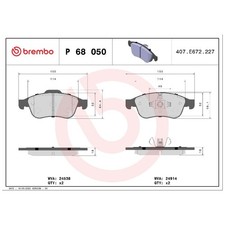 Satz Bremsbeläge Bremsklötze vorne für Nissan Townstar XFK | 24326730
