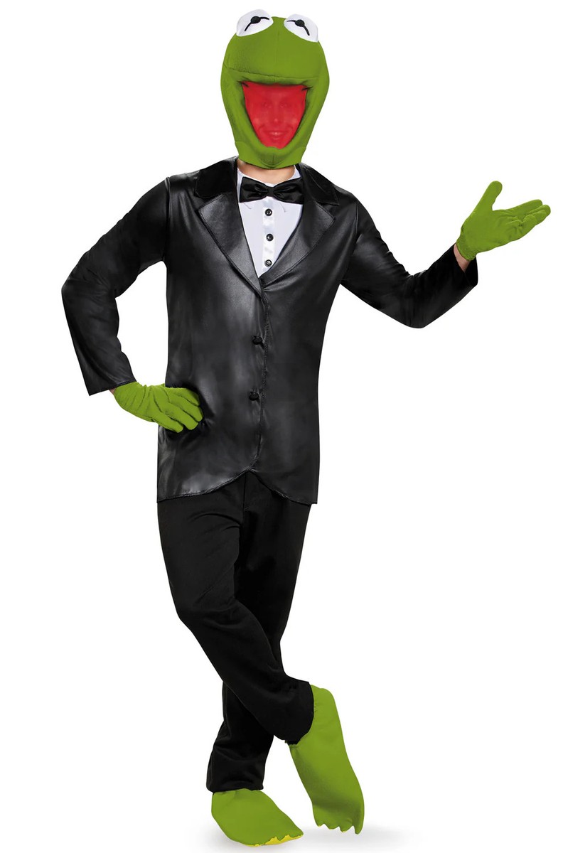 Kermit Deluxe Adult Men Costume TV Character Funny Green Famous