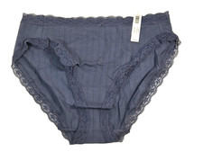 Women Panty Soma Intimates Cotton Rib High Leg NWT L MSRP: 14.00