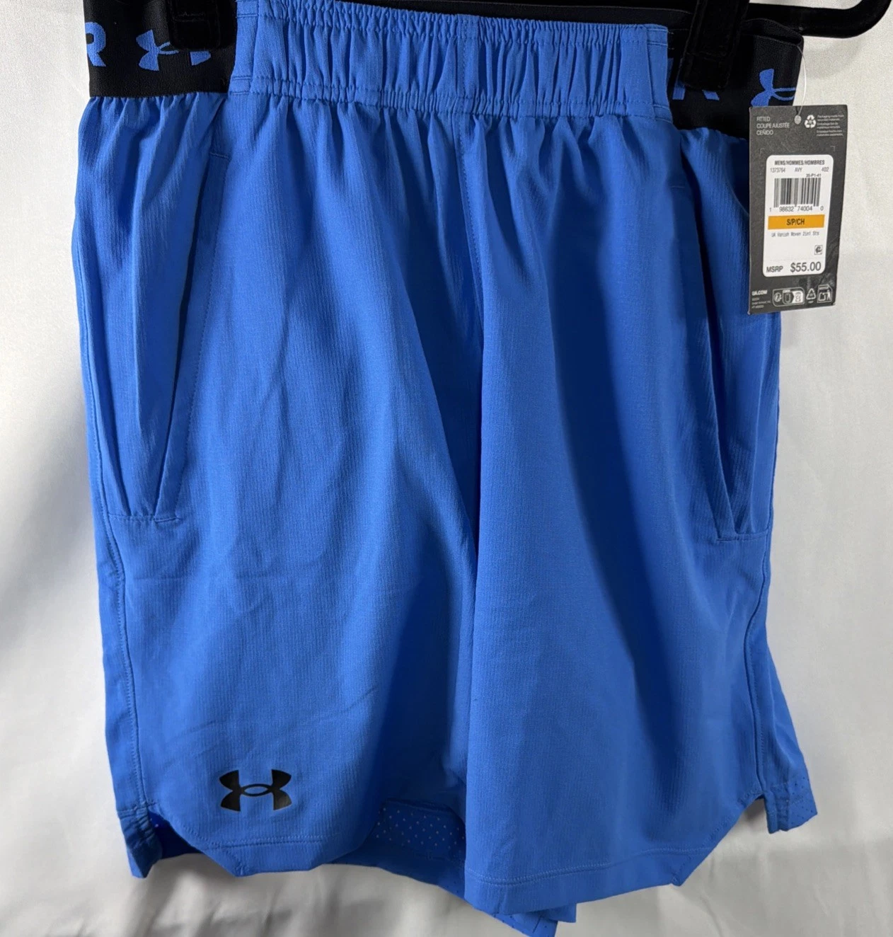 Under Armour Mens Medium Blue UA Vanish 6" Woven Shorts NWT Running Short