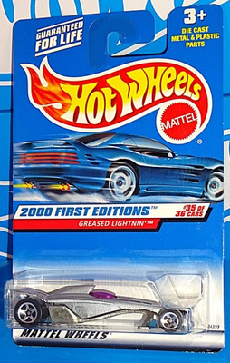 #ad #ad Hot Wheels 2000 First Editions 35 36 #35 Greased Lightning Gray w 5SPs $3.00